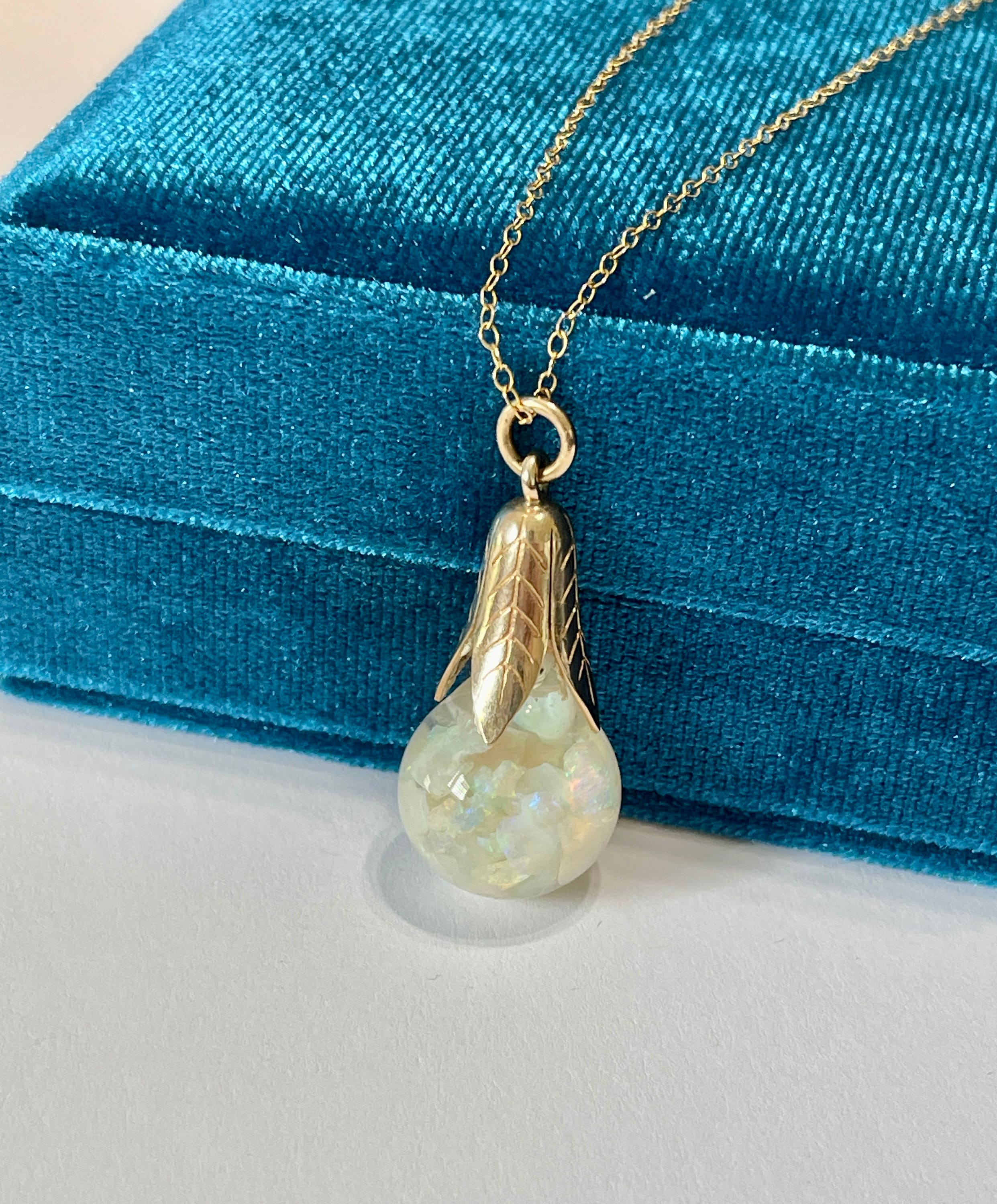 Vintage Opal Fob Pendant - Necklaces from Cavendish Jewellers Ltd UK