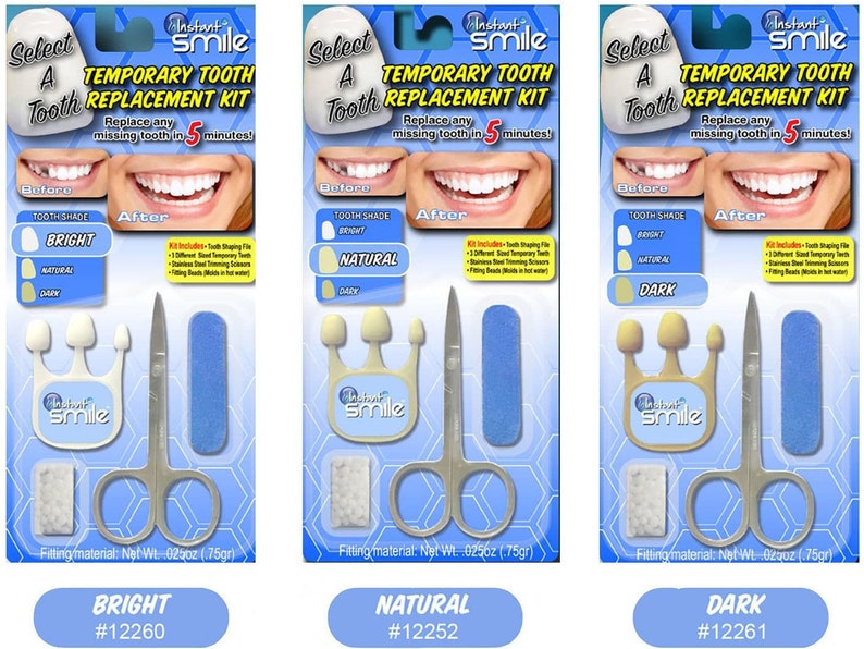 Instant Smile Select A Tooth Temporary Tooth Replacement Kit Etsy