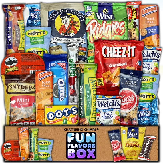 Snack Box Variety Care Package 40 Count Lunch Box Snack Gift Box for Kids  Favorites College Students Parents Moms Ultimate Sampler 