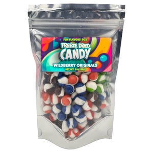 Freeze Dried Candy Wild Berry Originals, Unique, Exotic Crunch Snack Treats, Party Favor Gift Idea – 3 oz