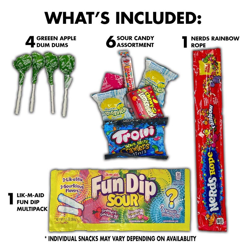 Sweet and Sour Candy Care Package Thinking of You 45 Count Etsy