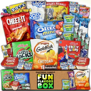 Snack Box Variety Care Package 40 Count Lunch Box Snack Gift Box For Kids Favorites College Students Parents Moms Ultimate Sampler