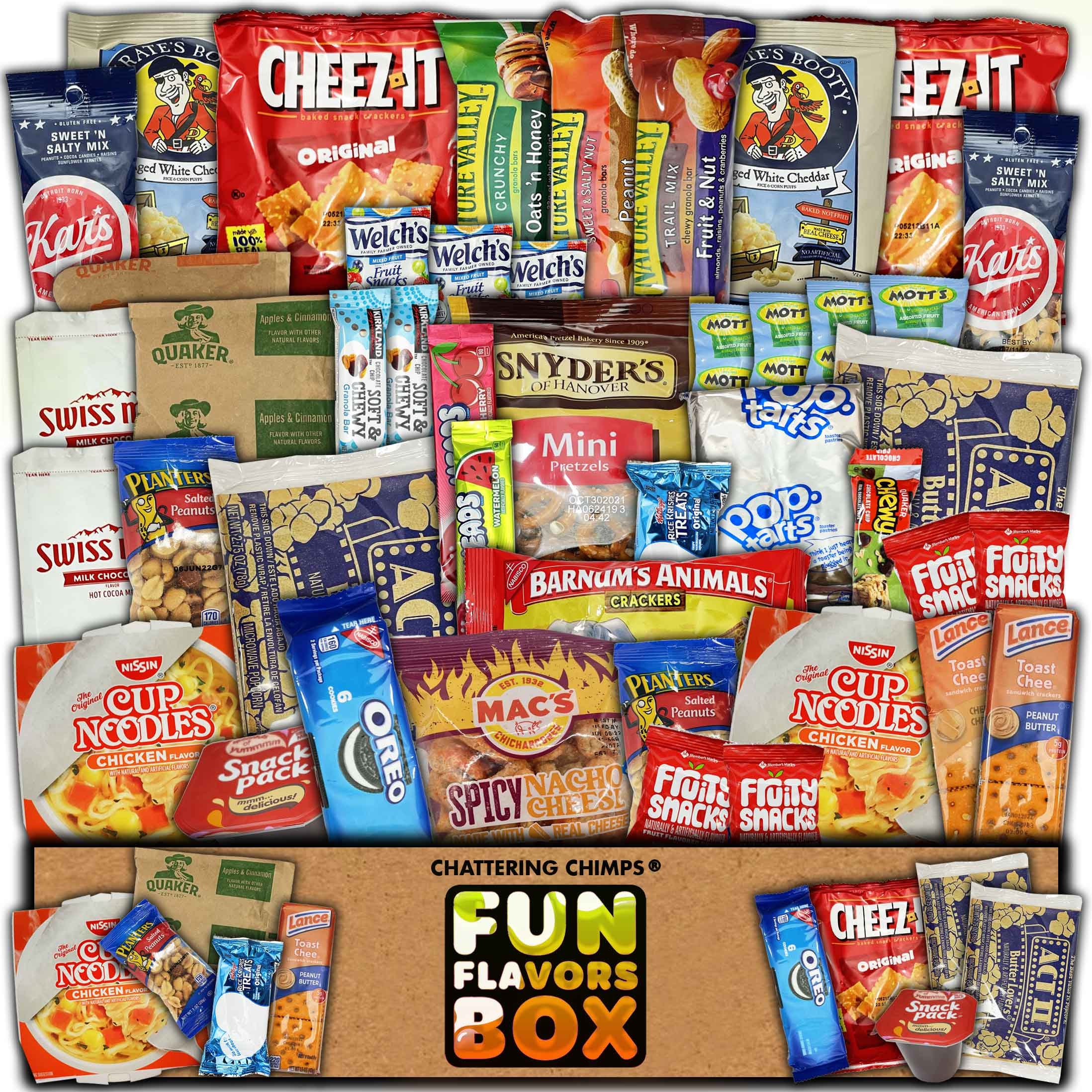 Snack Gift Pack 45 Count Variety Snack Box Lunch Box Etsy