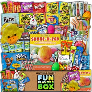 Remplisseurs de panier de bonbons de Pâques, paquet de 60 variétés, boîte de bonbons pour enfants, ensemble de soins pour étudiants, collations dans une boîte à lunch, appréciation des employés
