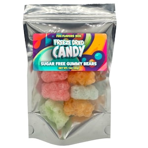 Sugar-Free Freeze Dried Gummy Bears: Exotic Crunch Treats (1 oz)