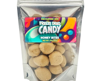 Taffy crocante de mel liofilizado - saco reutilizável de 2 oz