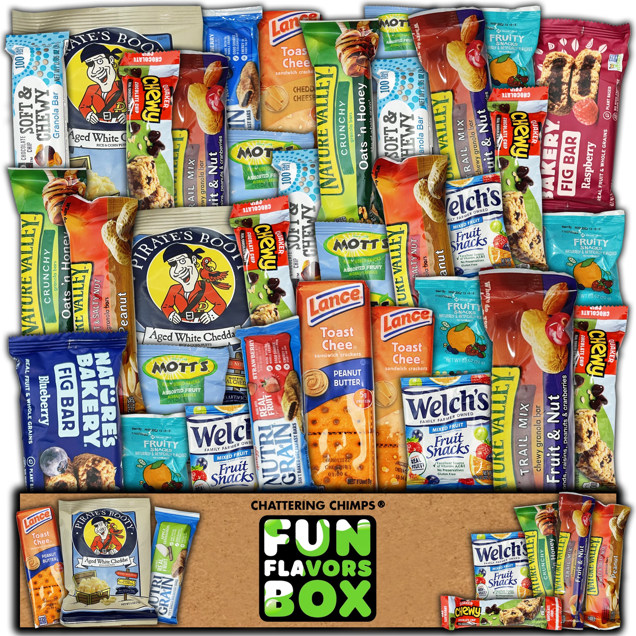 healthy-snacks-gift-box-45-count-fun-flavors-snack-care-etsy