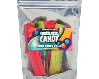 Rolinhos Crocantes de Frutas Liofilizadas – Pacote Variado de Doces Crocantes