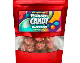 Freeze Dried Candy Space Rocks Variety Pack Crunch Treats for Him, Her, College Care Package, 1 oz