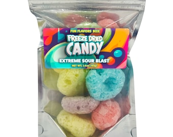 Freeze Dried Candy, Extreme Sour Blast, Crunchy Treats (1.4 oz)