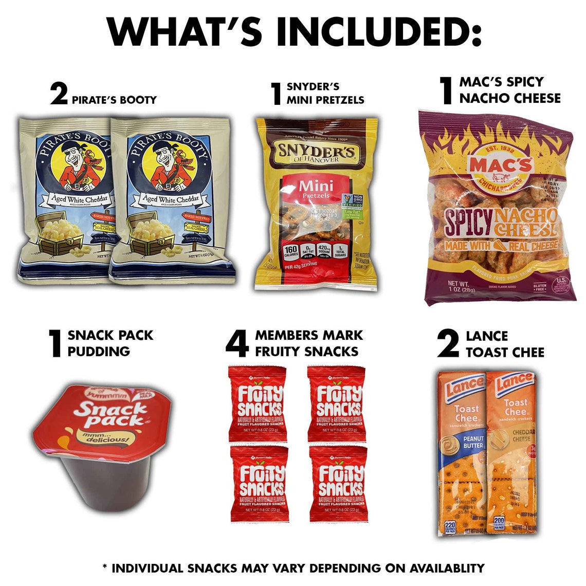 Snack Gift Pack 45 Count Variety Snack Box Lunch Box Etsy