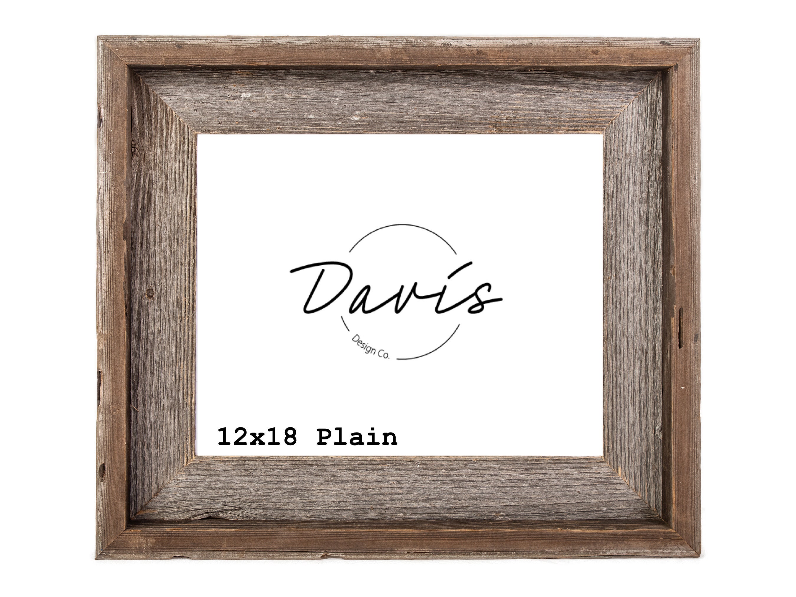 12 x 18 Plain rustic barnwood barn wood frame weathered Etsy Nederland