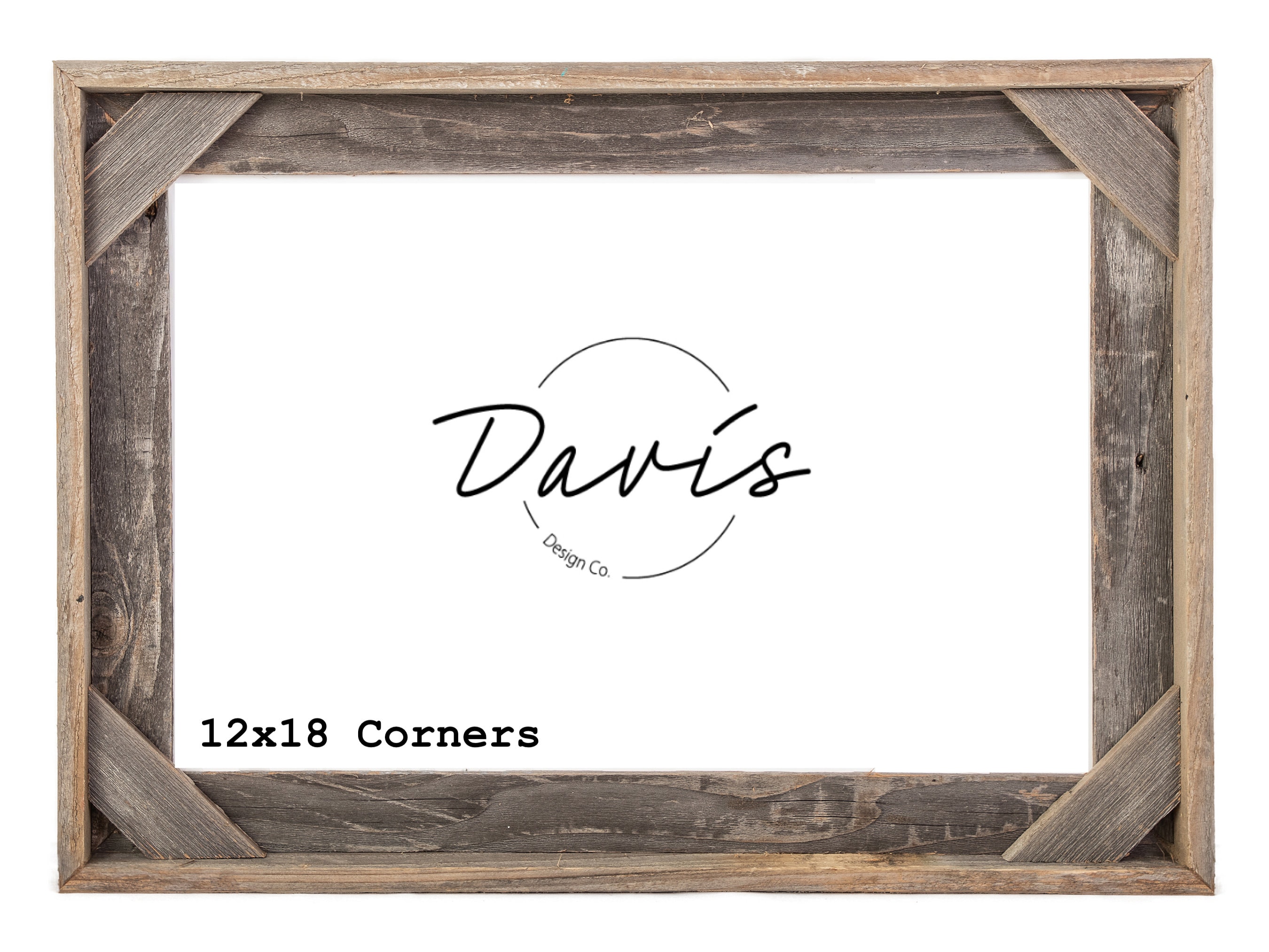 12 x 18 Corner rustic barnwood barn wood frame weathered Etsy