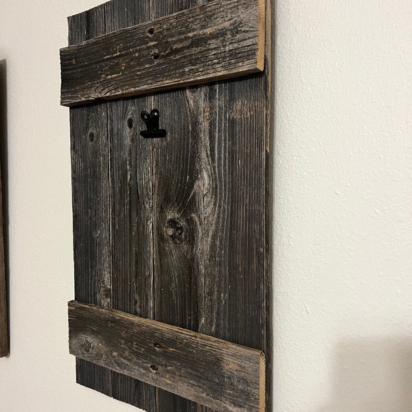 Clip Style Shiplap rustic barn wood barnwood clip weathered reclaimed wood picture photo display
