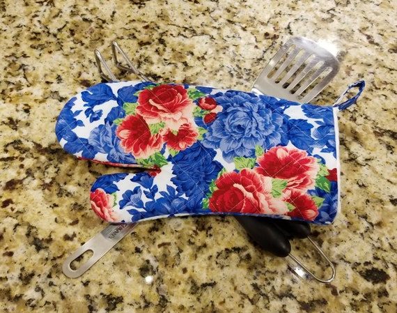 Pioneer Woman Heritage Floral Quilted Oven Mitt-barbeque Oven Mitt