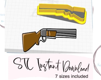 Schrotflinte Cookie Cutter STL Sofortige digitale Downloads