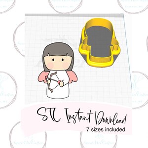 Cupid Cookie Cutter STL File Instant Download