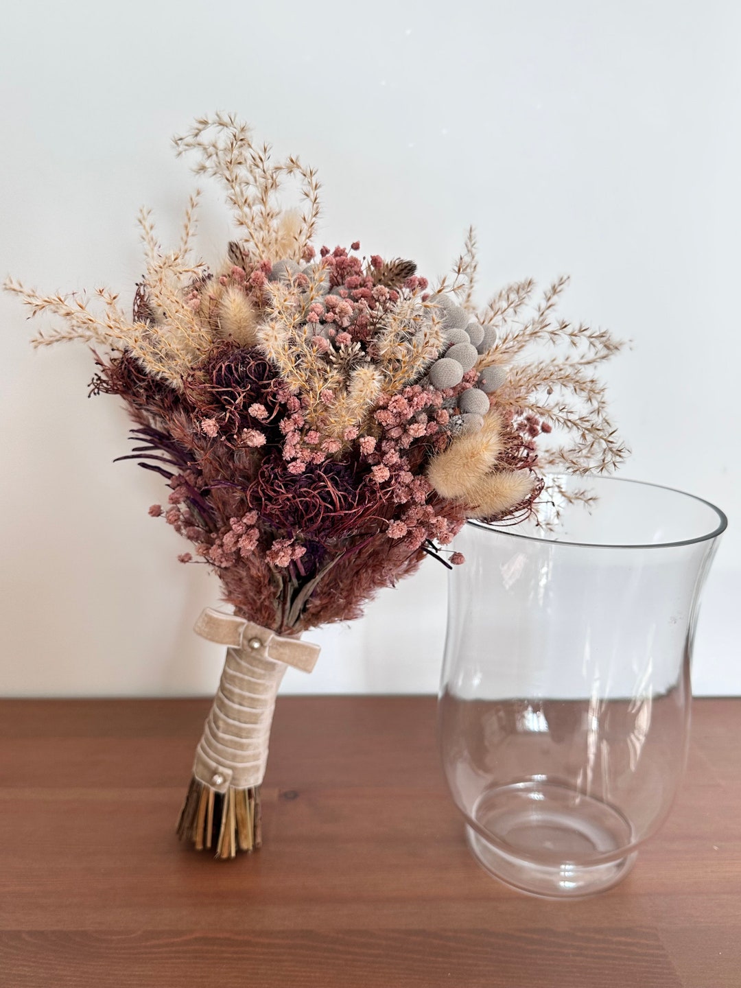 Bouquet De La Mariée En Fleurs Sèches Et Stabilisées - Etsy