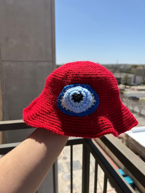 Evil Eye Crochet Bucket Hat Bucket Hat 