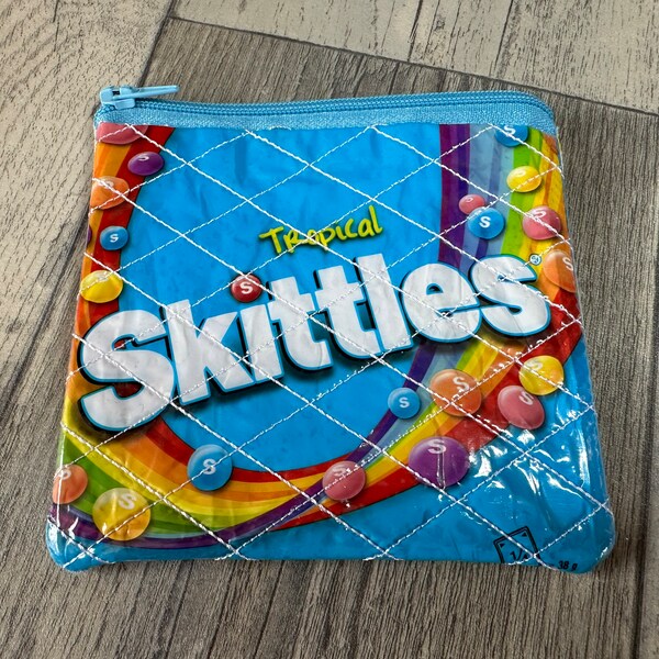 Recycled | Tropical Skittles Packet | Fruit | Sweets | Candy | Purse | coin bag