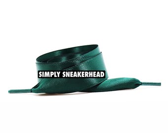 Lacci per scarpe piatti in raso verde smeraldo da 19 mm, modello 2026, fantastici lacci in seta per matrimonio, di ricambio, per sposa, nuovi lacci, regali, regalo per sposi.