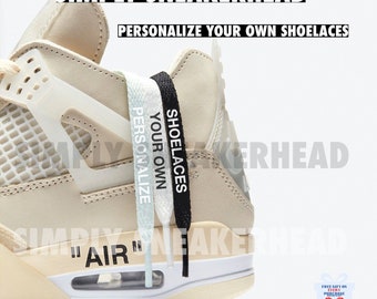 PERSONALIZE YOUR OWN Shoelaces Laces For All Shoes Premium Gifts For Events Birthdays Anniversary Weddings Sneakerheads Off-White Style
