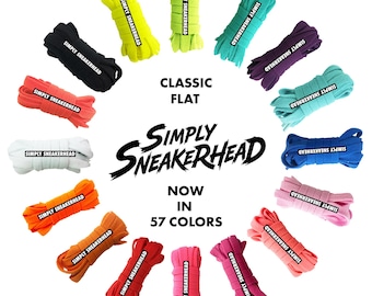 CLASSIC Flat Style Shoelaces 50+ Colorful Fantastic Laces For All Styles Of Shoes