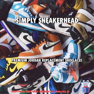 Flat Jordan 1,2,3,4,5,6,7,8 Cadarços vibrantes estilo premium coloridos e fantásticos cadarços de qualidade