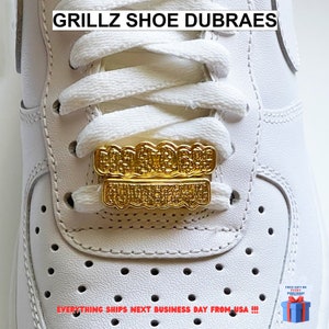 High Quality GRILLZ LIMITED EDITION Metal Lace tags Awesome Dubraes Heavy Duty Shoe Charms