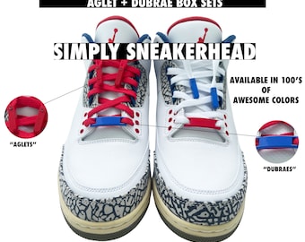 High Quality Metal Lace Tags + Aglets Kit Awesome Dubraes Lace Tips Shoe Charms Sneakerhead Gift Bundle Gifts Him Her Jewelry Bling