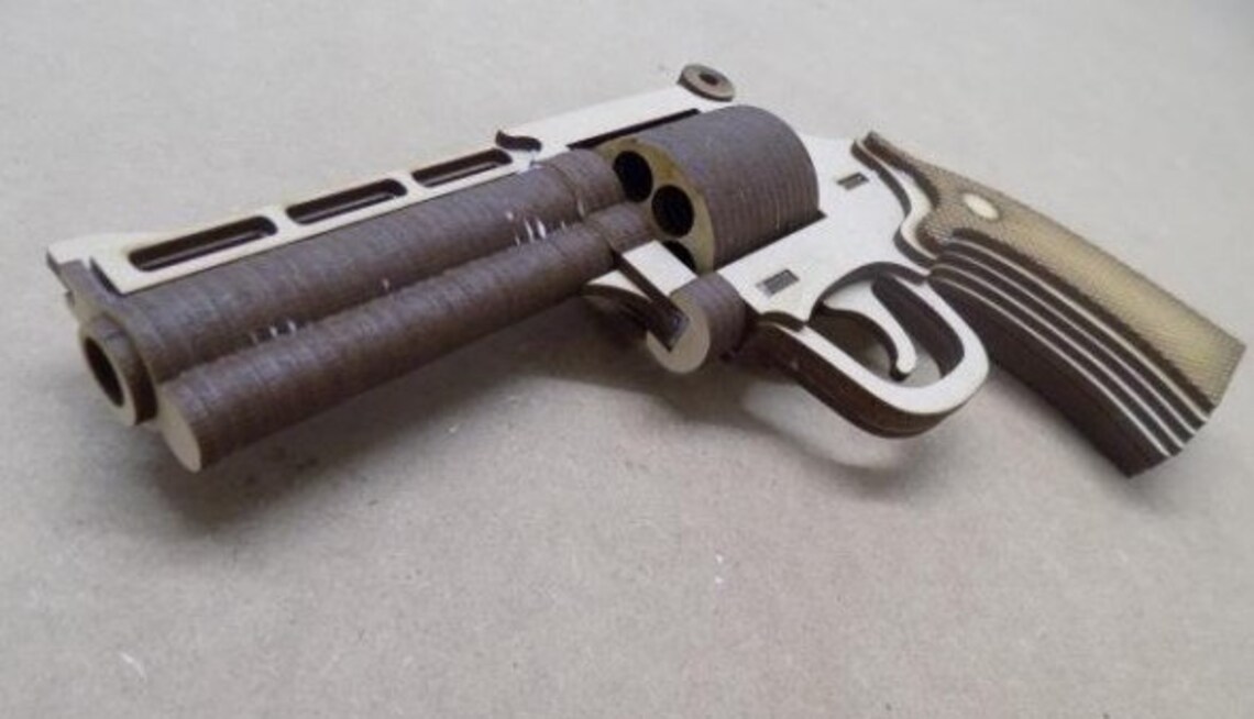 Cnc Router Files Magnum Pistol Dxf Plasma Cnc Files for Wood Etsy