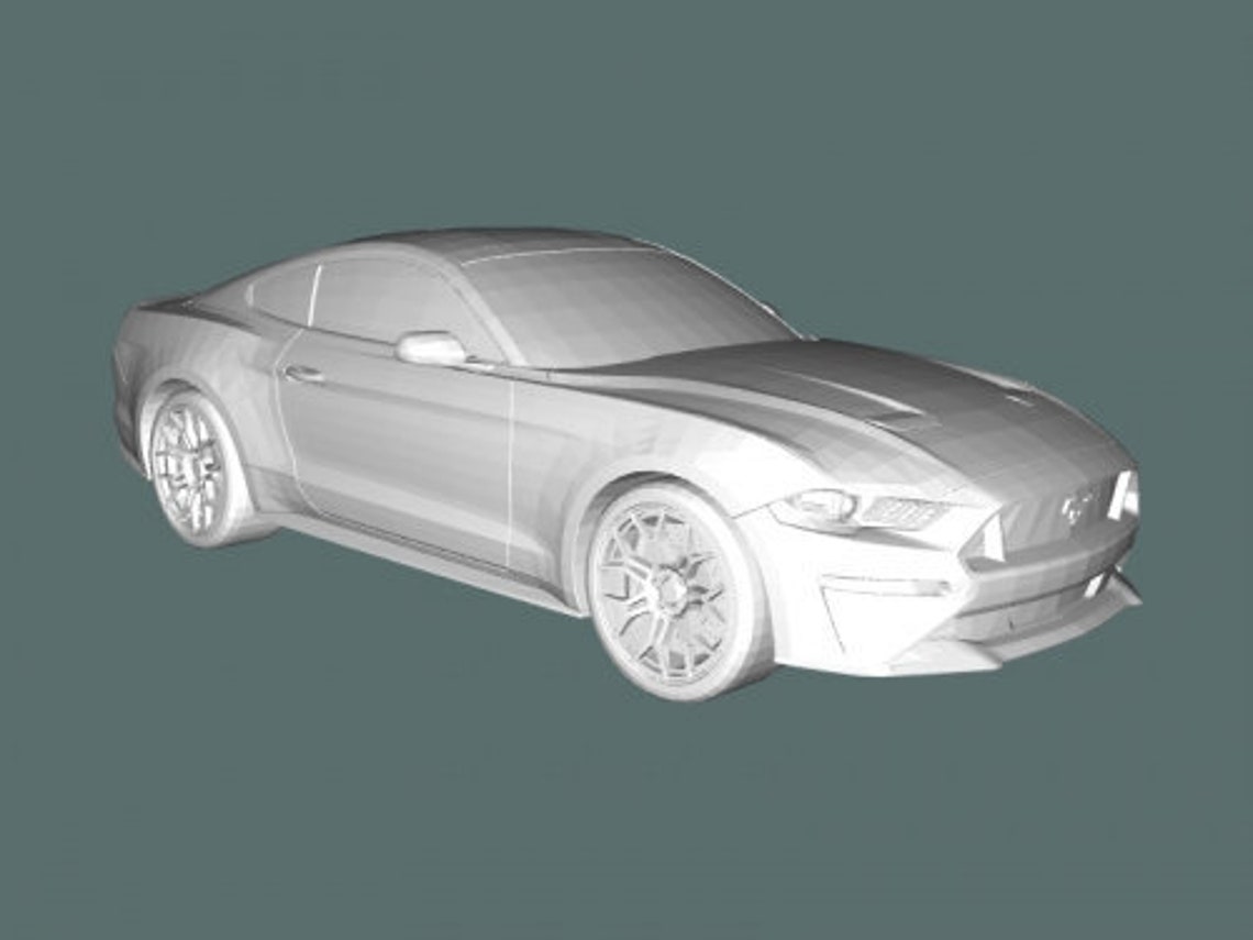 Ford Mustang STL for 3D printer 3D Collectible 3d Model Car | Etsy
