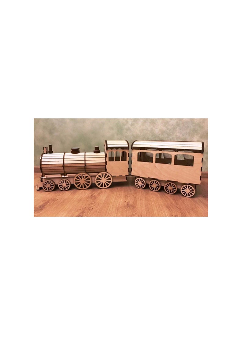 DXF Train laser Cut Template Laser Cut Laser Cut Vector Etsy