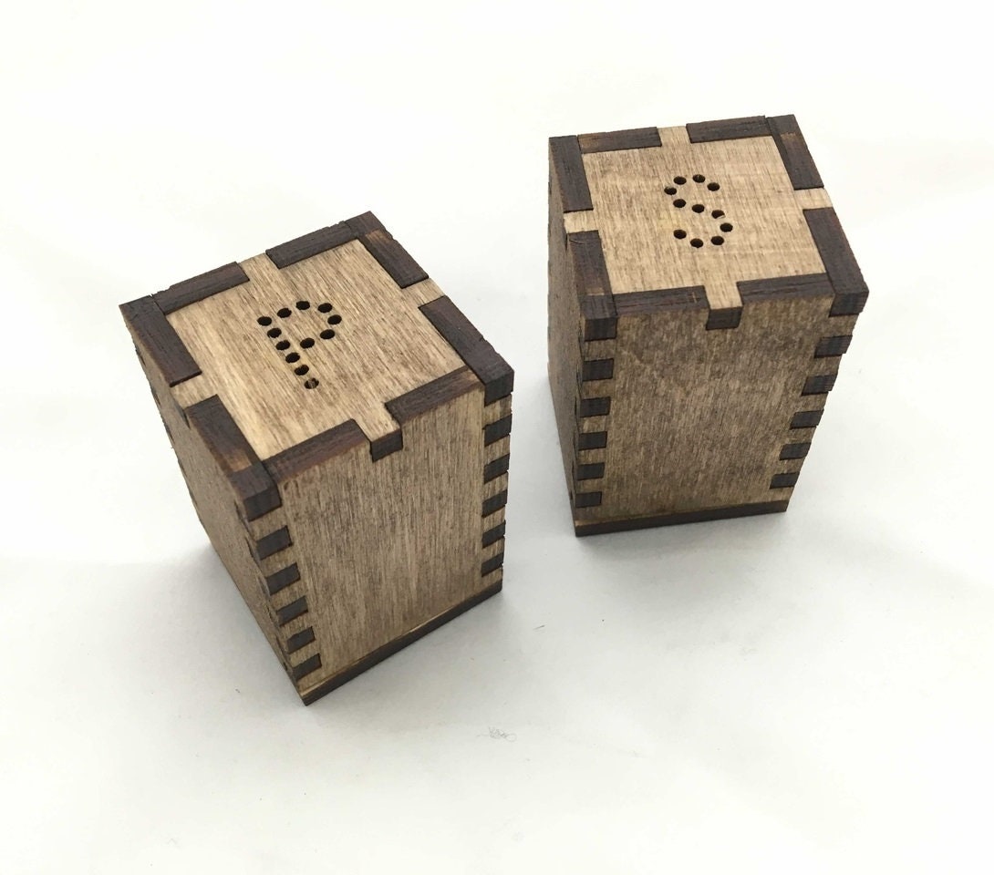 Cnc Router Files Salt And Pepper Shakers 4mm Dxf Plasma Cnc Etsy