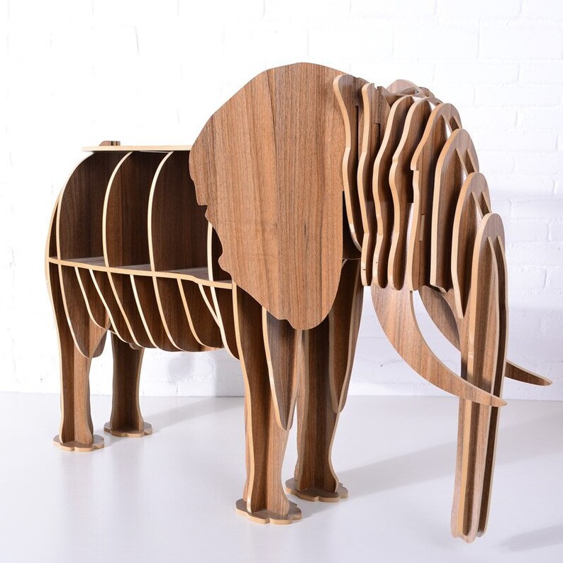 Cnc Router Files Elephant Shelf Dxf Plasma Cnc Files for Wood Etsy