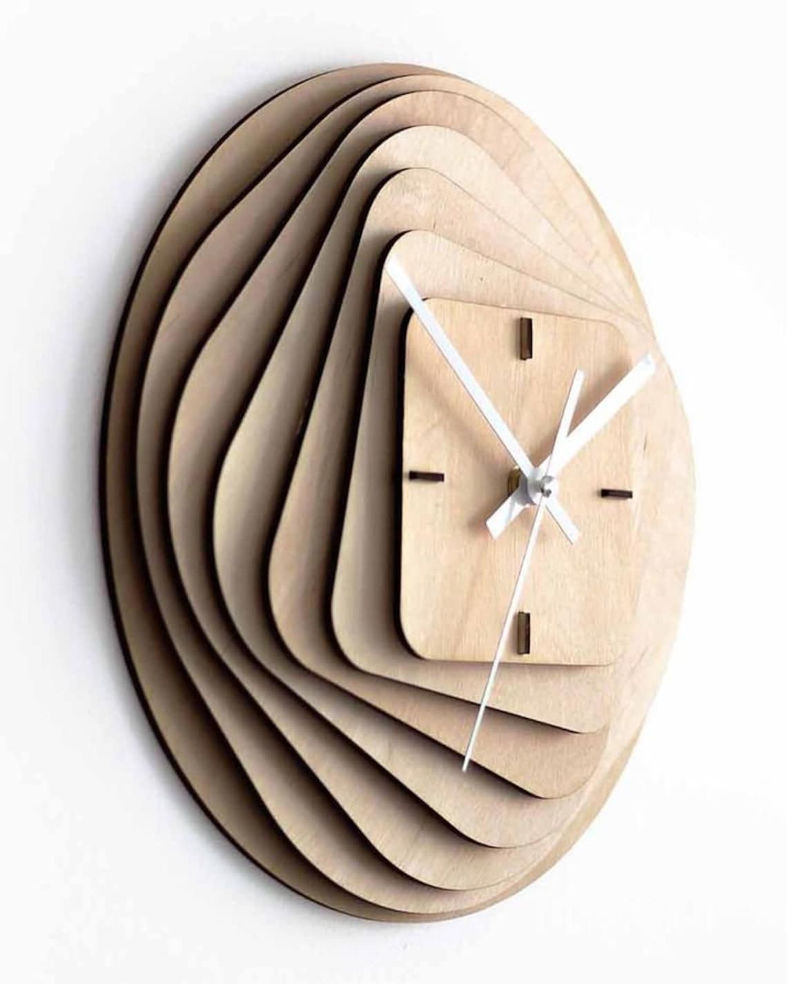 Cnc Router Files Wood Clock 3mm Dxf Plasma Cnc Files for Wood Etsy