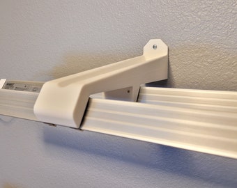 Support de montage mural rigide pour barre lumineuse LED pour bandes lumineuses à clips/vis - Idéal pour une installation dans un garage ou un bureau.