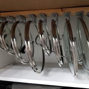 Digital file only STL-Individual Pots And Pan Lid Hanging/Suspended Holder/Organizer Non-Slip