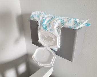 Support mural personnalisé pour lingettes pour bébé, imprimé en 3D, porte-lingettes dans la chasse d'eau, support/support pour lingettes hygiéniques.