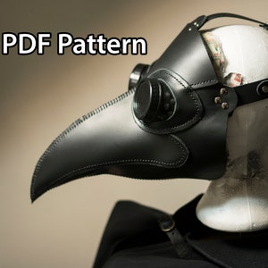 PDF Pattern Plague Doctor Leather Mask