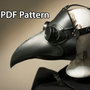 PDF Pattern Plague Doctor Leather Mask