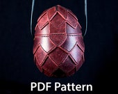 PDF Pattern Leather Dragon Egg Purse