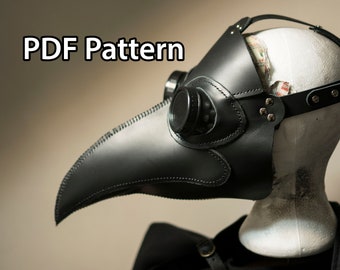 PDF Pattern Plague Doctor Leather Mask