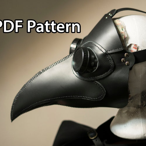 Plague Doctor Mask Pattern DIY Pattern Pdf Download Etsy