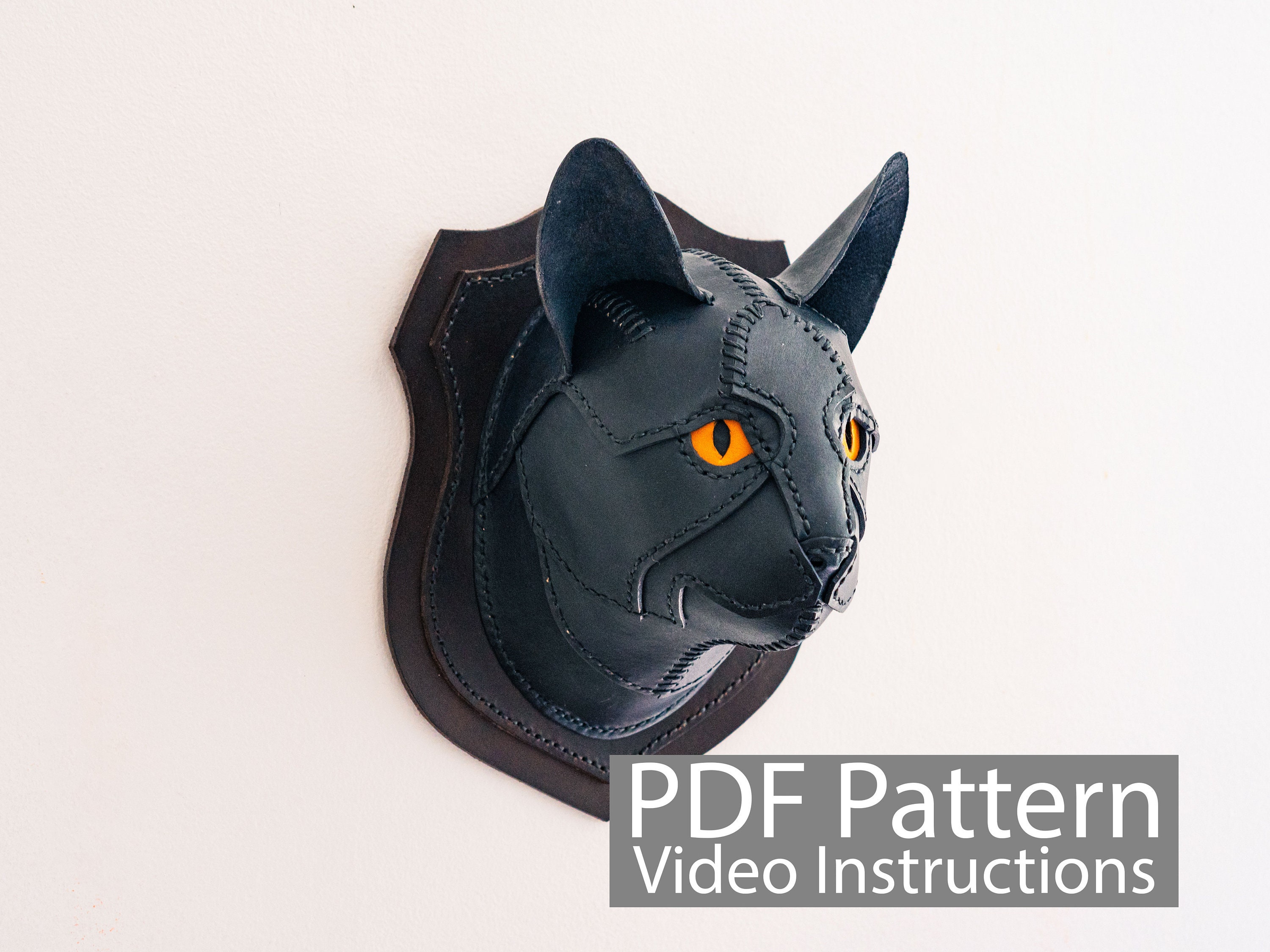Nekomata Yokai Cat Mask Head Mask 3D Low Poly DIY Papercraft PDF