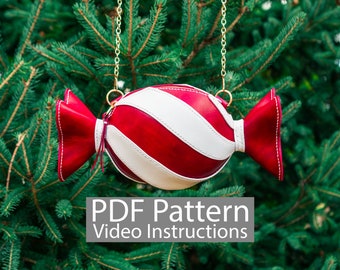 PDF Pattern Leather Candy Purse