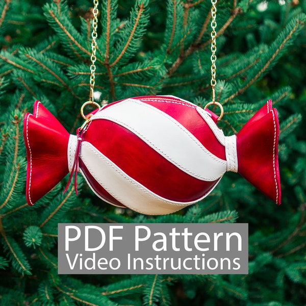 PDF Pattern Leather Candy Purse