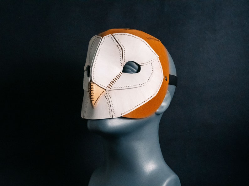 PDF Pattern Leather Barn Owl Mask image 5