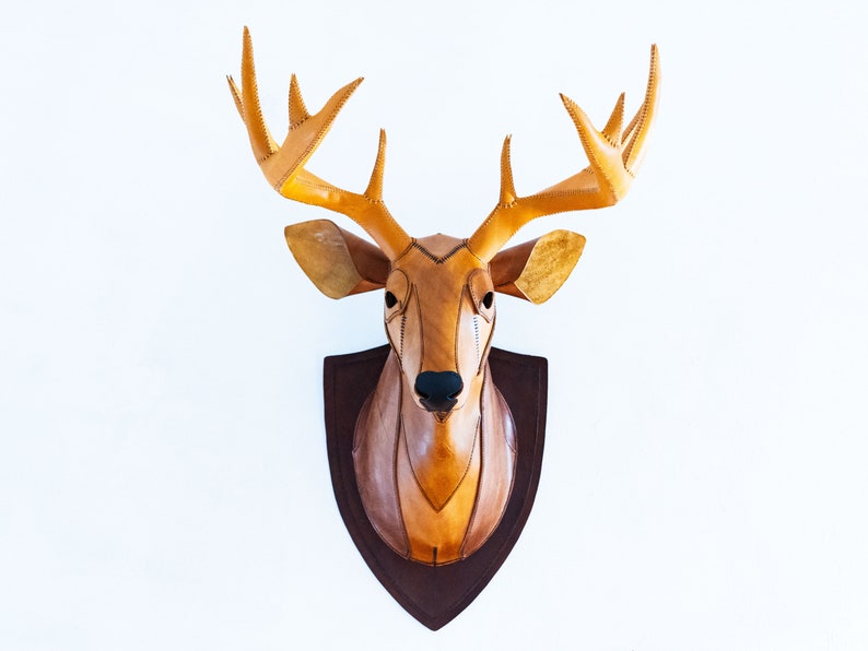 PDF Pattern Leather Deer Head Wall Mount Etsy