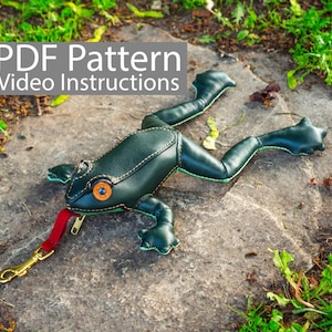 PDF Nähanleitung Leder Frosch Geldbörse